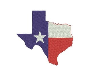 Texas embroidery design - Flag fill stitch embroidery design - Texas state design - INSTANT DOWNLOAD - Machine embroidery file - 5 SIZE