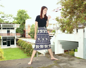 Dark blue Skirt Gypsy Skirt Thai Skirt Harem Skirt Hippie Skirt Boho Skirt Bohemian Skirt Charming Skirt Elephant Skirt