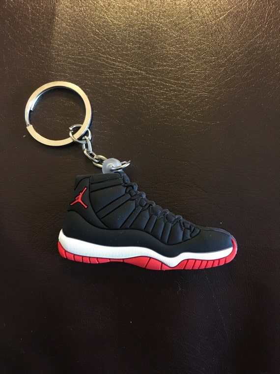 Air Jordan Retro 11 Sneaker Keychain by SneakerKeychainsCo on Etsy