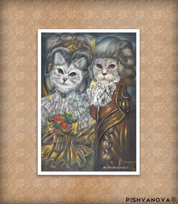 The Cat Robespierre / Cat Art Print / by AnimalCenturyKingdom