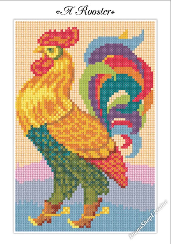 a-rooster-cross-stitch-pattern-pdf-instant-download