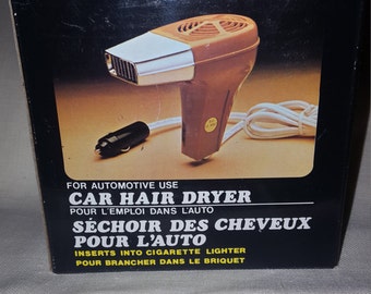 Vintage 1980 Car Hair Dryer New in Box