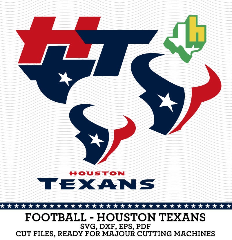 Houston Texans Football Logo SVG dxf eps PDF by SVGsilhouetteDXF