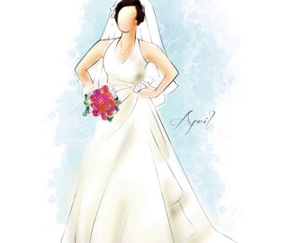 Custom Portrait Sketches - Bridal and Formal