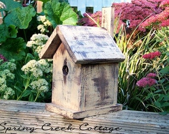 Nest Boxes, Bird Houses, Shabby Chic, Cedar Bird House, Handmade, Cottage Chic, Home Decor, Home & Living, Garden Accents