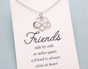 Best Friend Necklace | Infinity Necklace, Best Friend Gift, Friendship Necklace, Gift for Bestfriend, BFF, Sister Gift, Friendship | F04