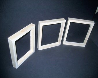 Picture frames with DEEP rabbet for canvases , unfinished wood - U pick size & quantity needed
