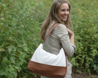 Leather Hobo Bag - Handmade Leather Handbag - Large Ladies Shoulder Bag -
