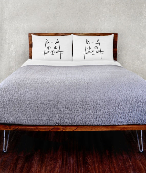 Painted Cat Pillowcase Set