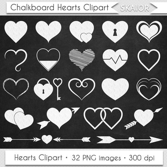 free chalk heart clipart - photo #27