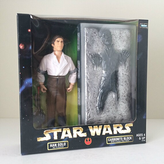 Vintage Star Wars Figure Han Solo in Carbonite Block
