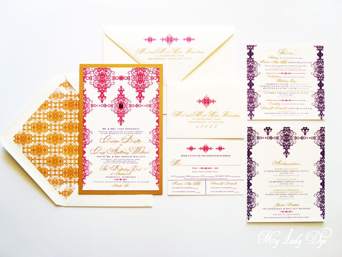 Moroccan Wedding Invitations 7