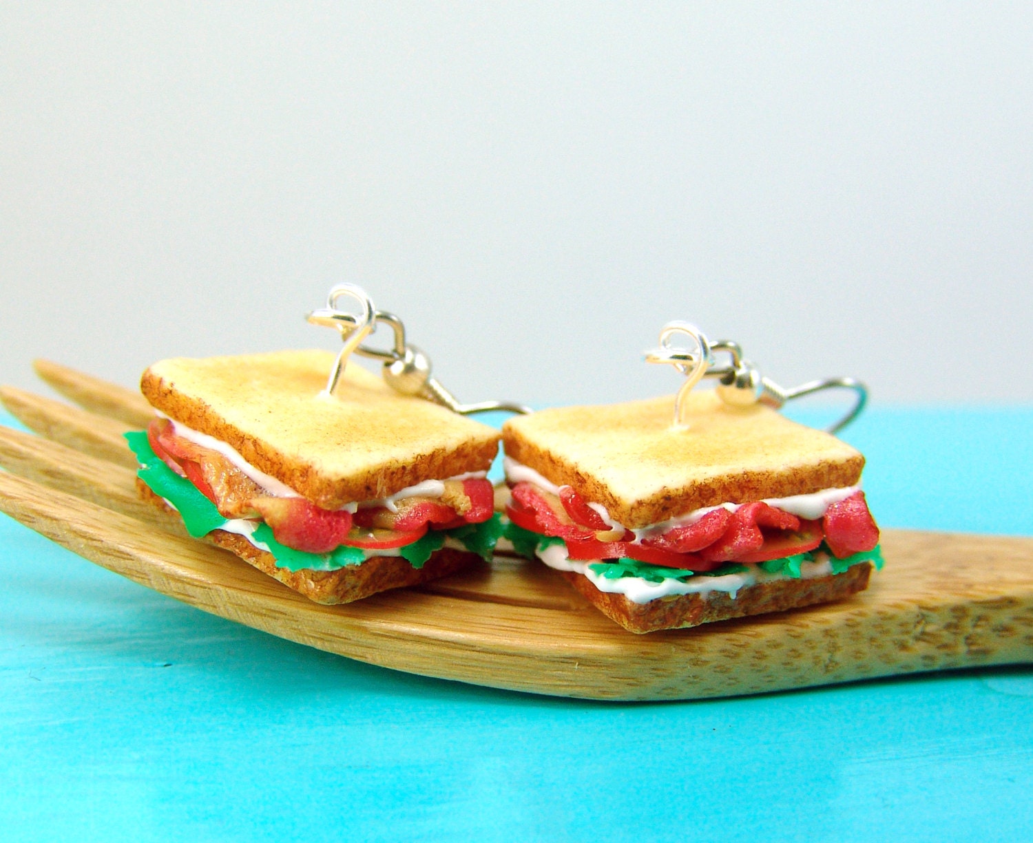 Sandwich Earrings // BLT Earrings // MADE to ORDER Food