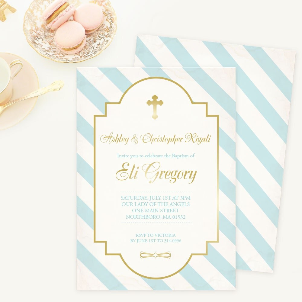 diy baptism invitations