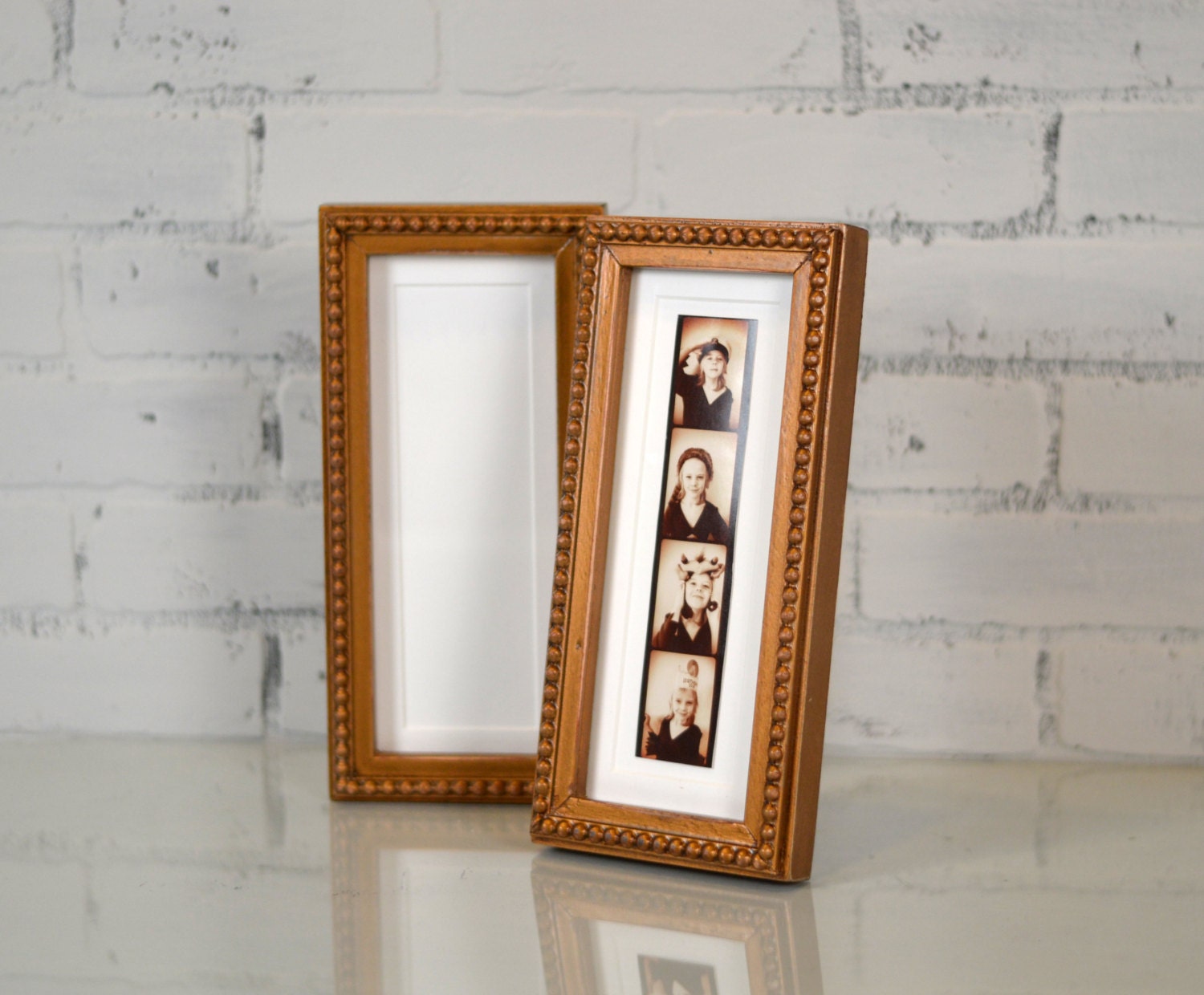 4x10 Picture Frame for PHOTO BOOTH STRIP in Decorative Bumpy