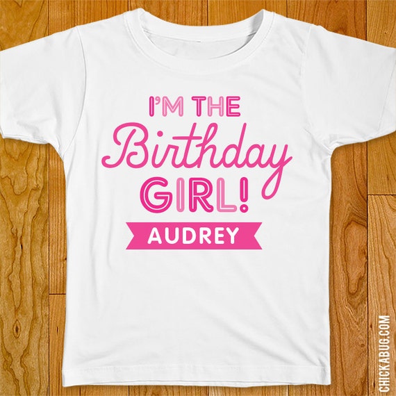Birthday Girl IronOn Shirt Design Choose child or onesie