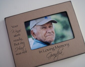 Personalized Memorial Picture Frame, Sympathy Gift, Memorial Gift, In Tribute Frame