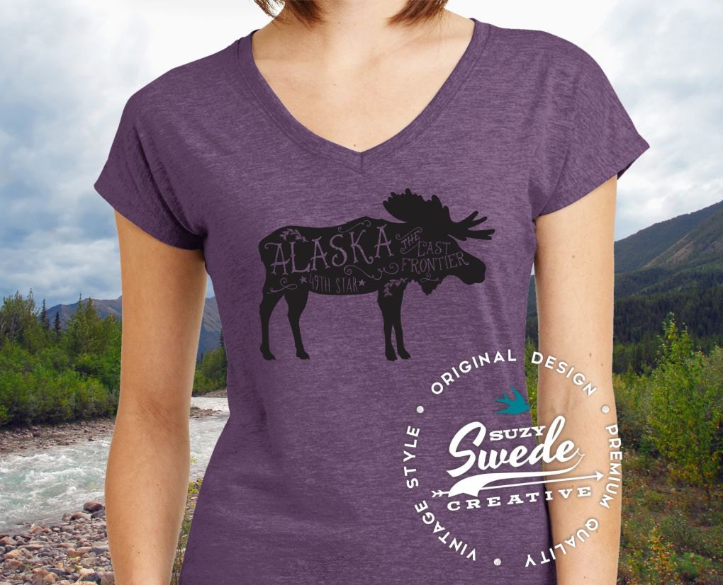 Alaska Shirt Alaska T-shirt Alaska State Shirt Moose