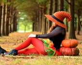 Rust Witch Hat. Wizard Hat. Fantasy Hat. Cosplay Hat. LARP.