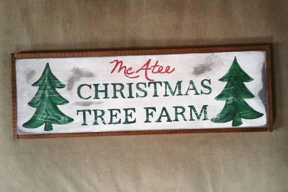 Christmas Sign Christmas Tree Farm Sign Personalized