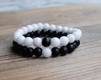Couples bracelets long distance relationship bracelets set girlfriend boyfriend bracelet his and hers