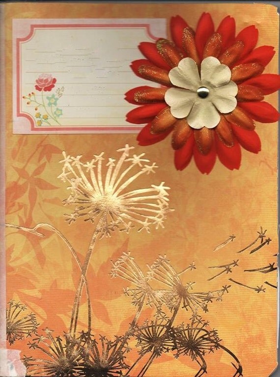 SALE ITEM Altered Composition Notebook Bronze by LaurasUniques