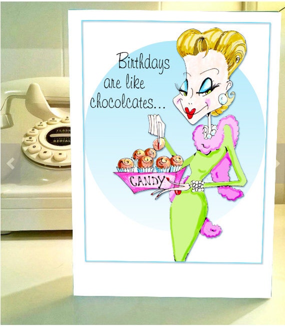 Funny Birthday funny woman humor card cards for by VanityGallery