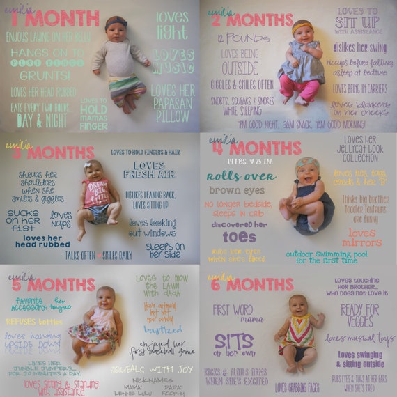 Monthly Baby Milestone Designs great gift idea for new moms