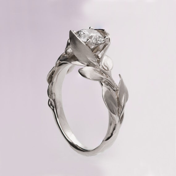 ring wedding diamond without engagement 7 Leaves ring Engagement No. Ring Platinum