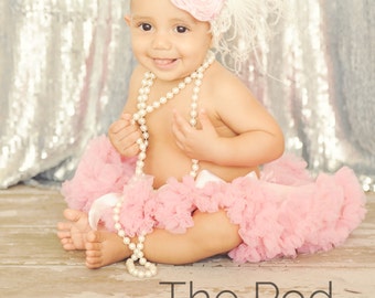 Baby Girl Tutu Pink, Infant Pettiskirt, 0-9 mo, Ready To Ship, Newborn Tutu, Petti Skirt, Pink Red Purple Peach Ivory Mint Blue Yellow