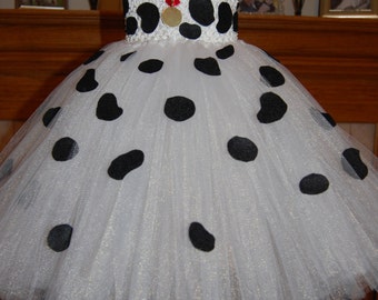 101 Dalmatian Inspired Tutu Dress
