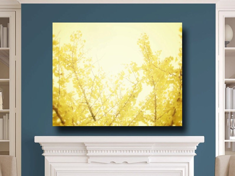 Large Yellow Wall Art Canvas Gallery Wrap by AmyTylerPhotography