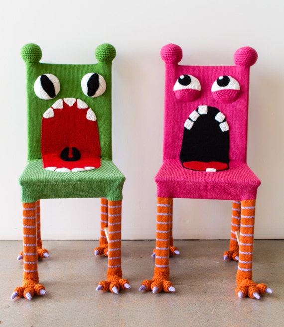 monster themed kids playroom chairs