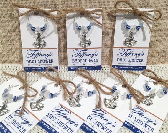 Anchor Charm Nautical Baby Shower Favors Sailor Baby Shower