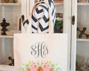 Tote Bags,Wedding Bags,Canvas Tote bags,Bridesmaid Bags,Monogrammed tote bags, Chevron bags,Bridesmaid bags,Modern Vintage Market