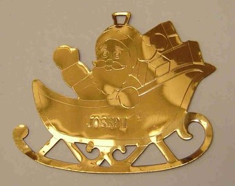 vintage brass sleigh etsy vintage brass sleigh etsy