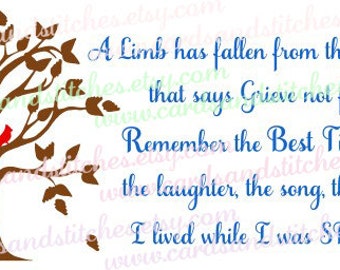 Grief Tree SVG - Family Tree SVG - Grief Printable - Digital Cutting File - Cricut SVG - Instant Download - Svg, Dxf, Jpg, Eps, Png