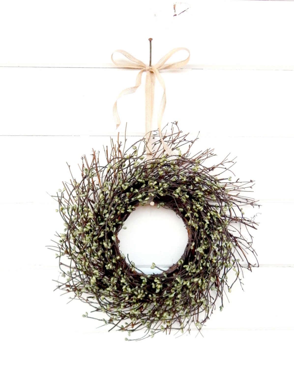 Twig Wall Decor mini twig wreath-green mini window wreath-wall decor-fall Twig Wall Decor mini twig wreath-green mini window wreath-wall decor-fall