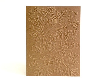 Embossed Fall Card - Autumn Card - Fall Hello Card - Any Occasion Card - Fall Thank You Cards - Blank Greeting Card - Fall Stationary