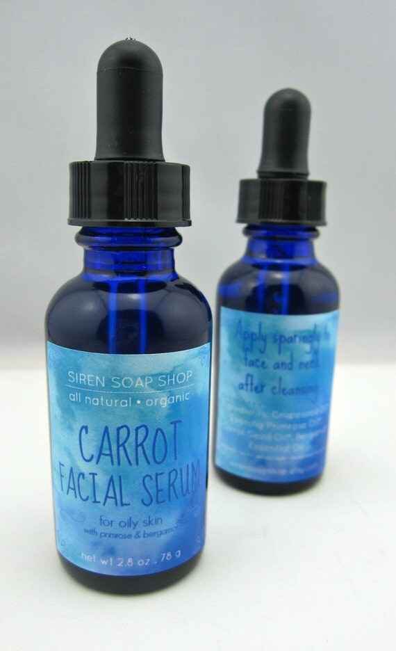 Carrot Face Serum for Oily Skin Face Oil Evening by