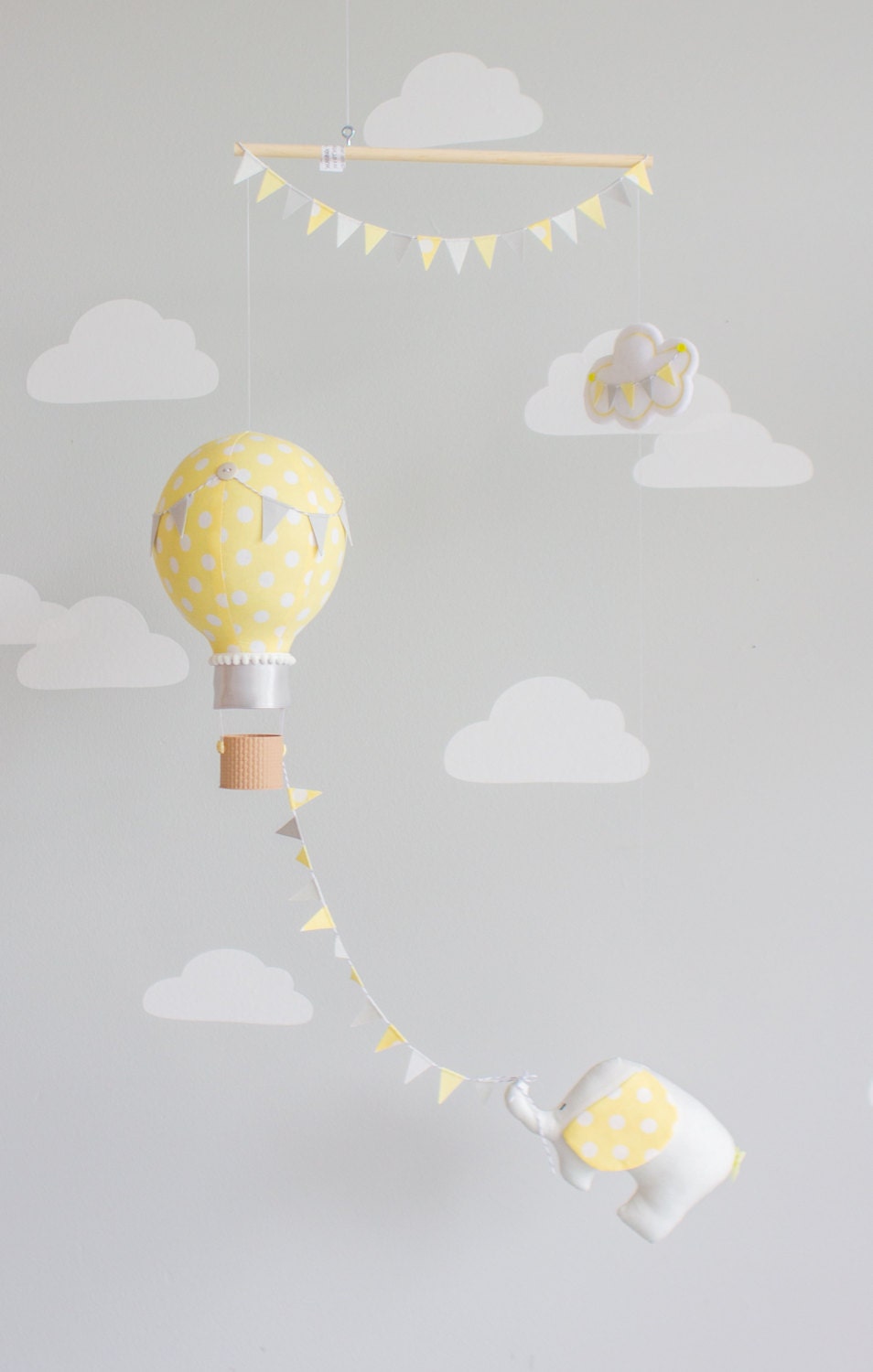 Hot Air Balloon Nursery Decor Gender Neutral Baby Mobile