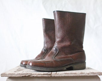 Vintage 60's Chocolate Boots