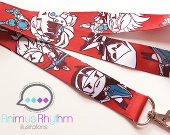 Overwatch Lanyard Tracer Mercy Genji Hanzo Mei Reaper Widowmaker Lucio Symmetra