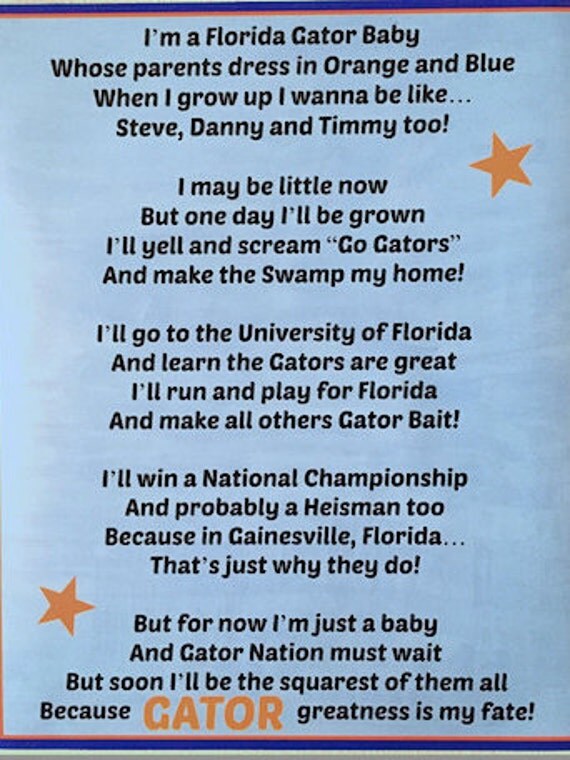 I'm a Florida Gator Baby Canvas