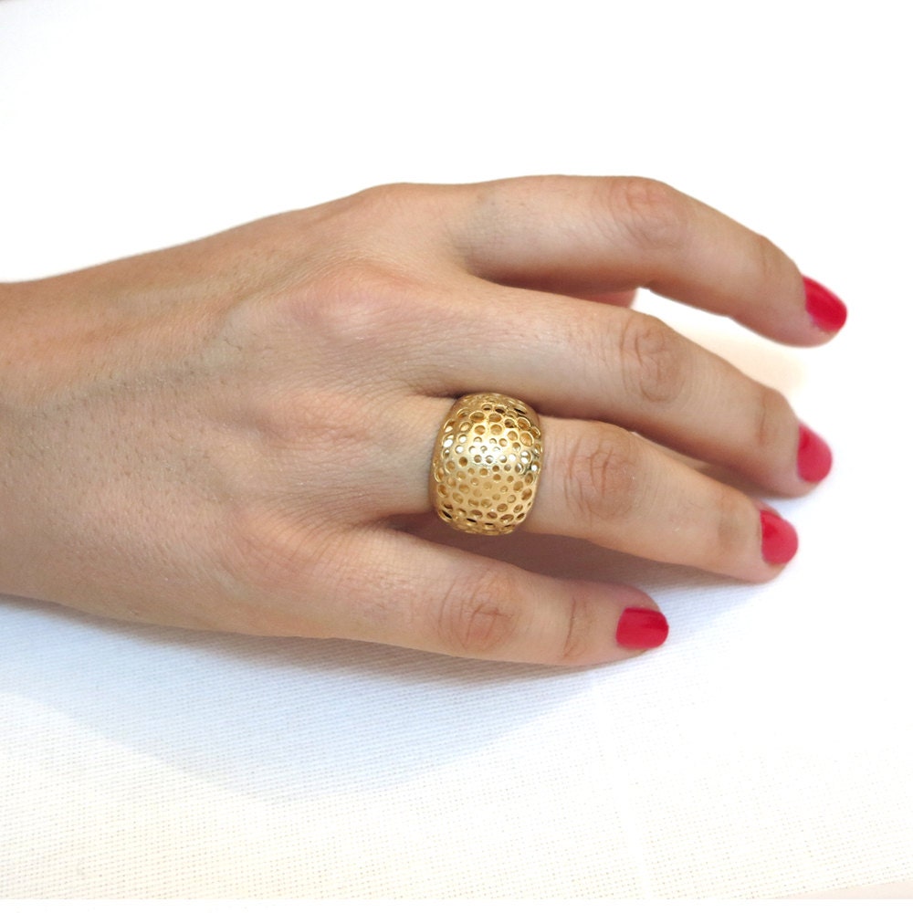Statement ring Gold Statement rings for women Gold rings