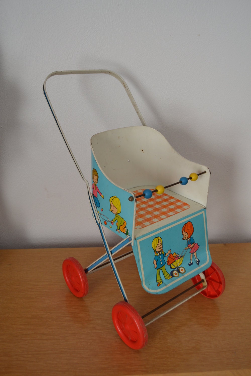 Vintage Doll Stroller Ohio Art Metal Doll Stroller Baby Doll