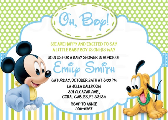 Disney Baby Shower Clipart