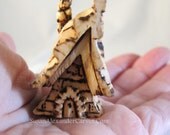 Miniature Hand Carved Fairy Home Fantasy Folk Art Wood Carving Gift Carvings for Sale Hand Made Home Decor Art Tiny House Susan Alexander Miniature Hand Carved Fairy Home Fantasy Folk Art Wood Carving Gift Carvings for Sale Hand Made Home Decor Art Tiny House Susan Alexander