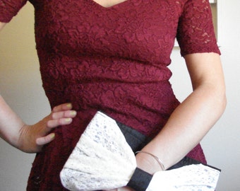 Bow Clutch, Lace Bow Clutch