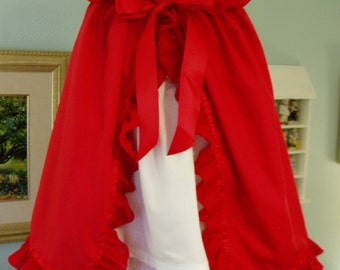 Little Red Riding Hood, I will make from Size 12 months - Size 5, this is a Custom Order
